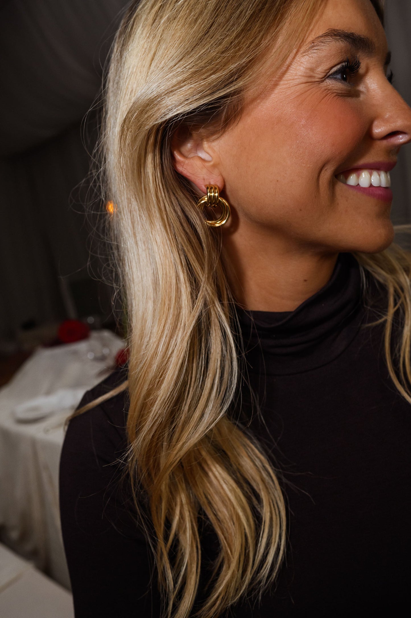 Golden Stiva Earrings