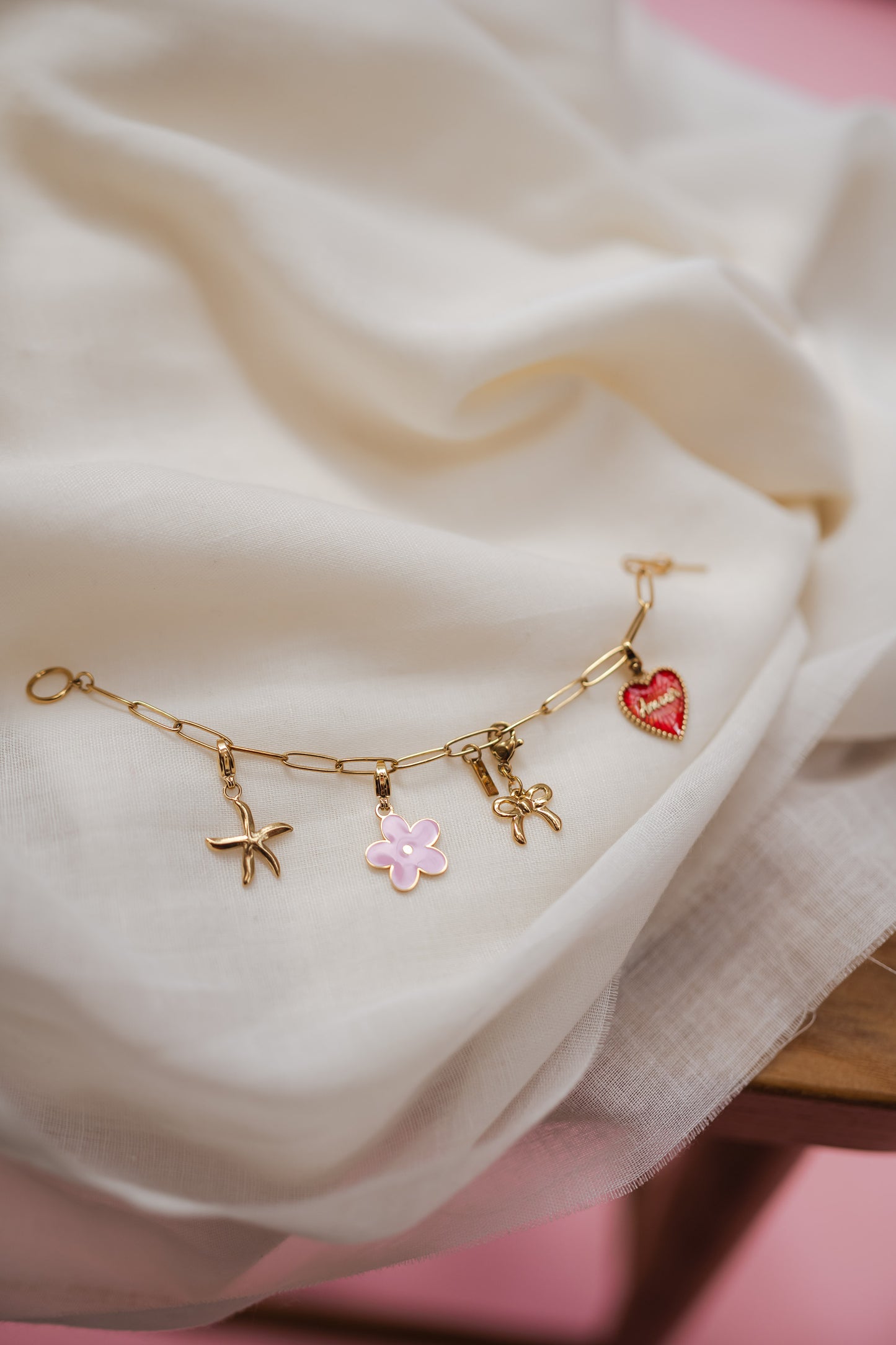 Red and Gold Heart Pendant