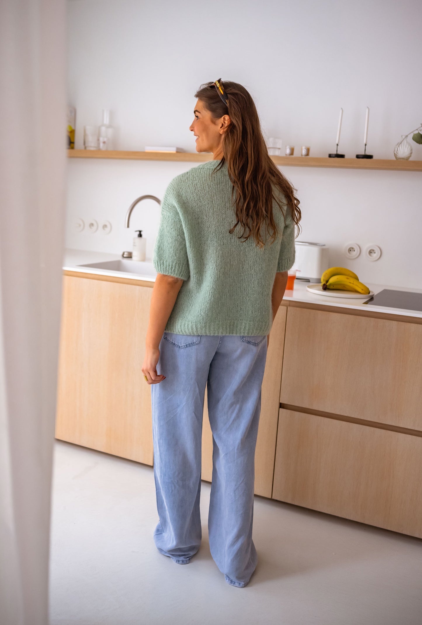 Aqua Green Leyi Sweater