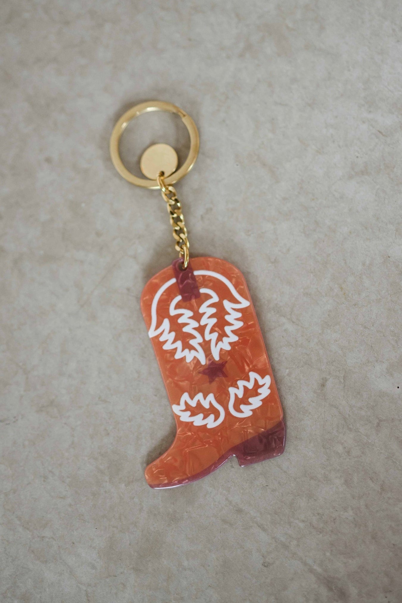 Cowboy Boots Keychain