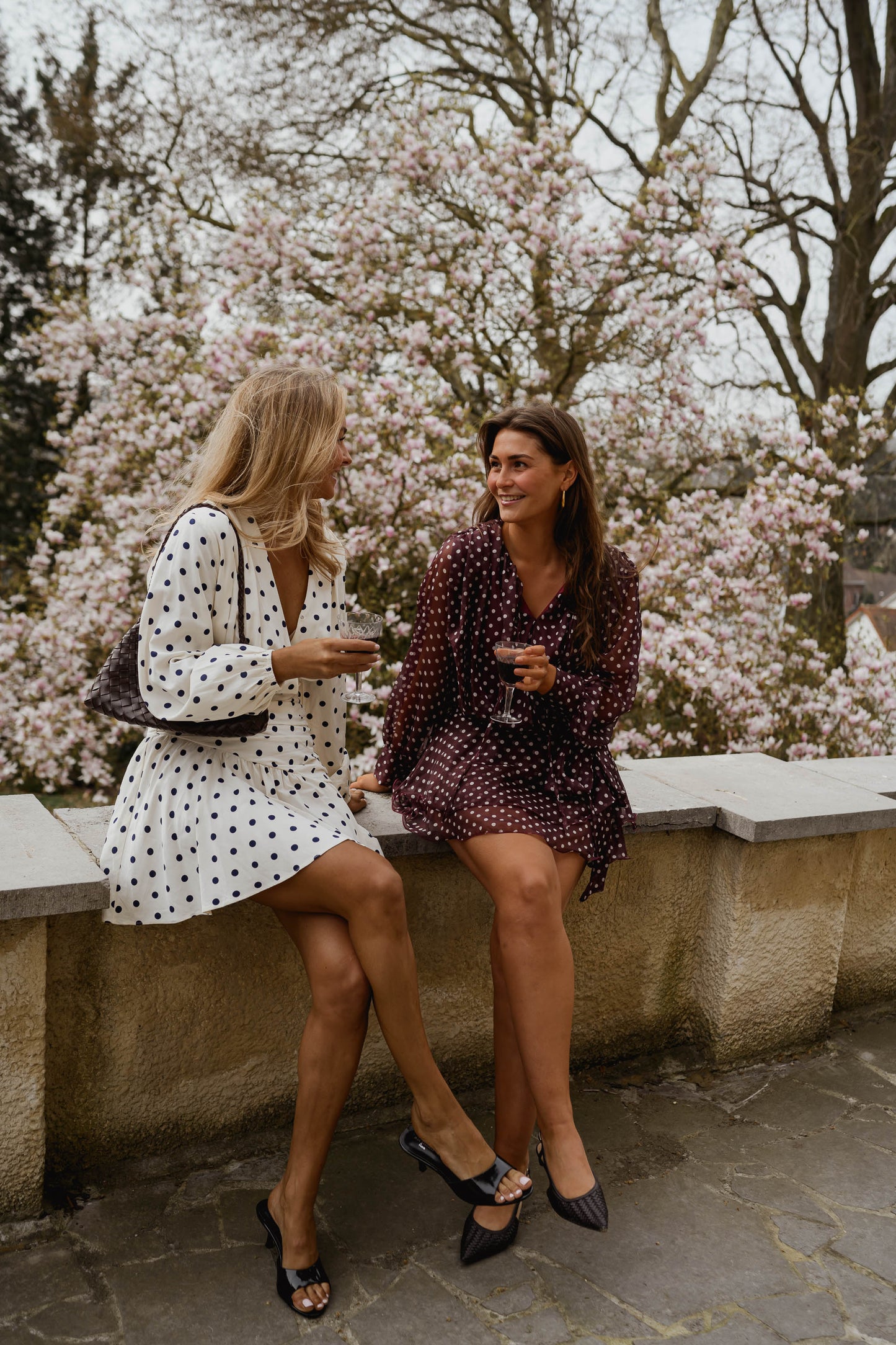 Ecru Polka Dot Halie Dress