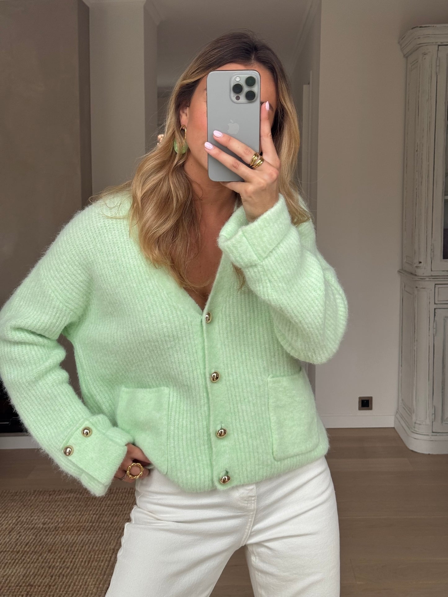 Green Timoty Cardigan
