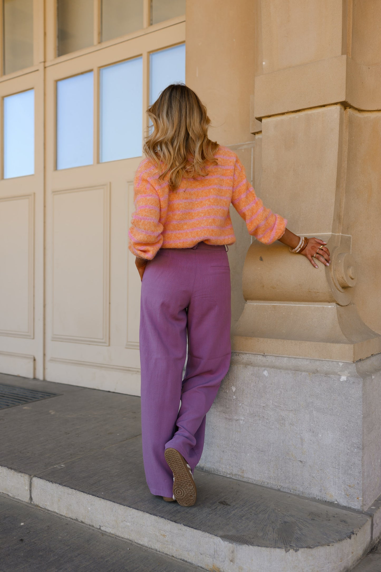 Orange And Pink Sego Cardigan