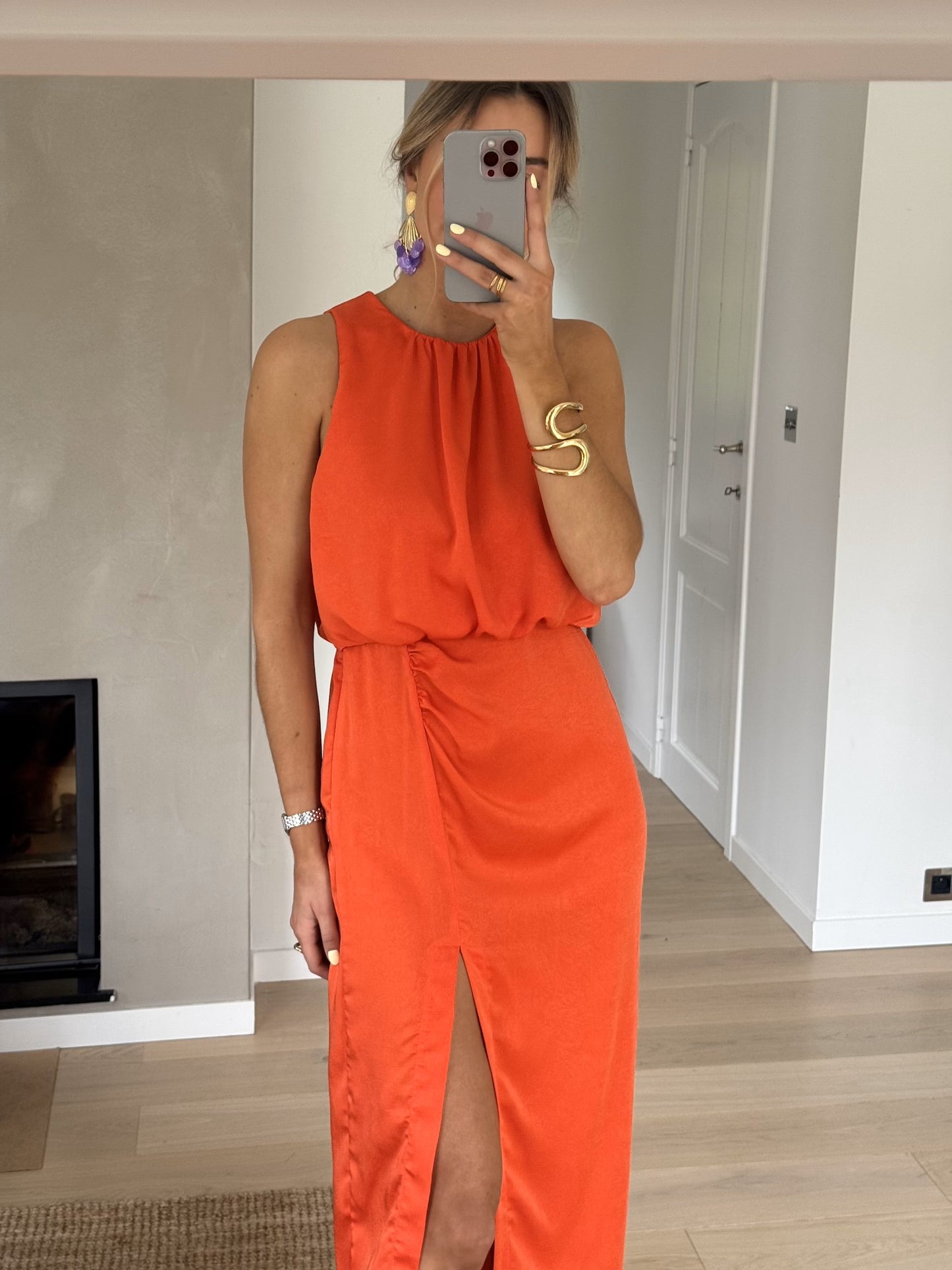 Orange Tory Dress