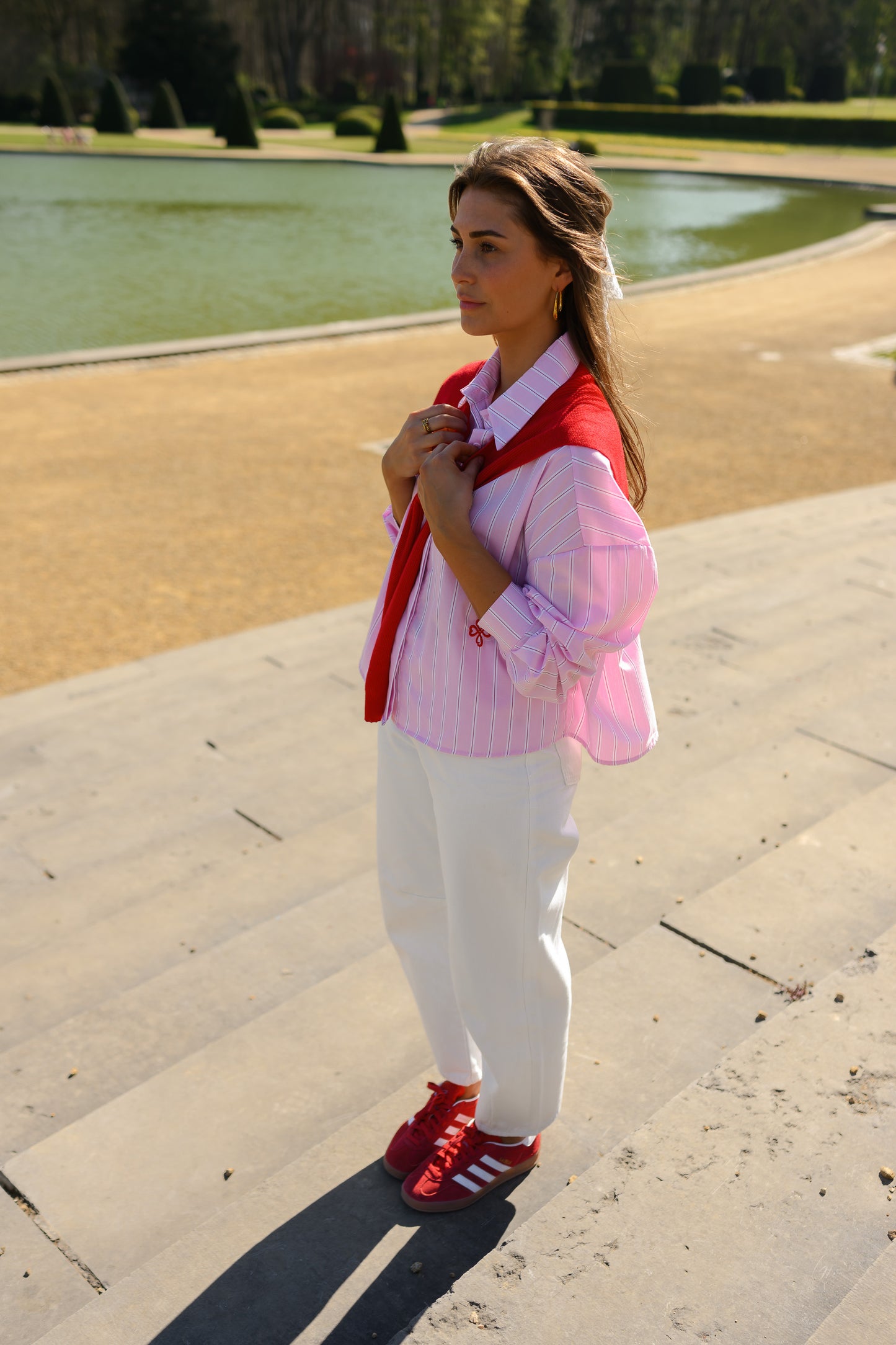 Pink Striped Robbie Shirt