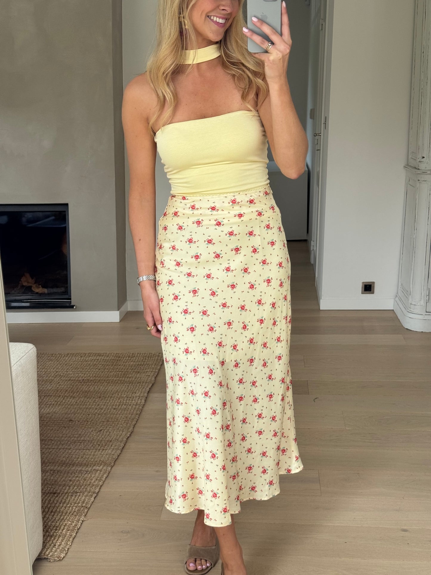 Yellow Floral Emy Skirt