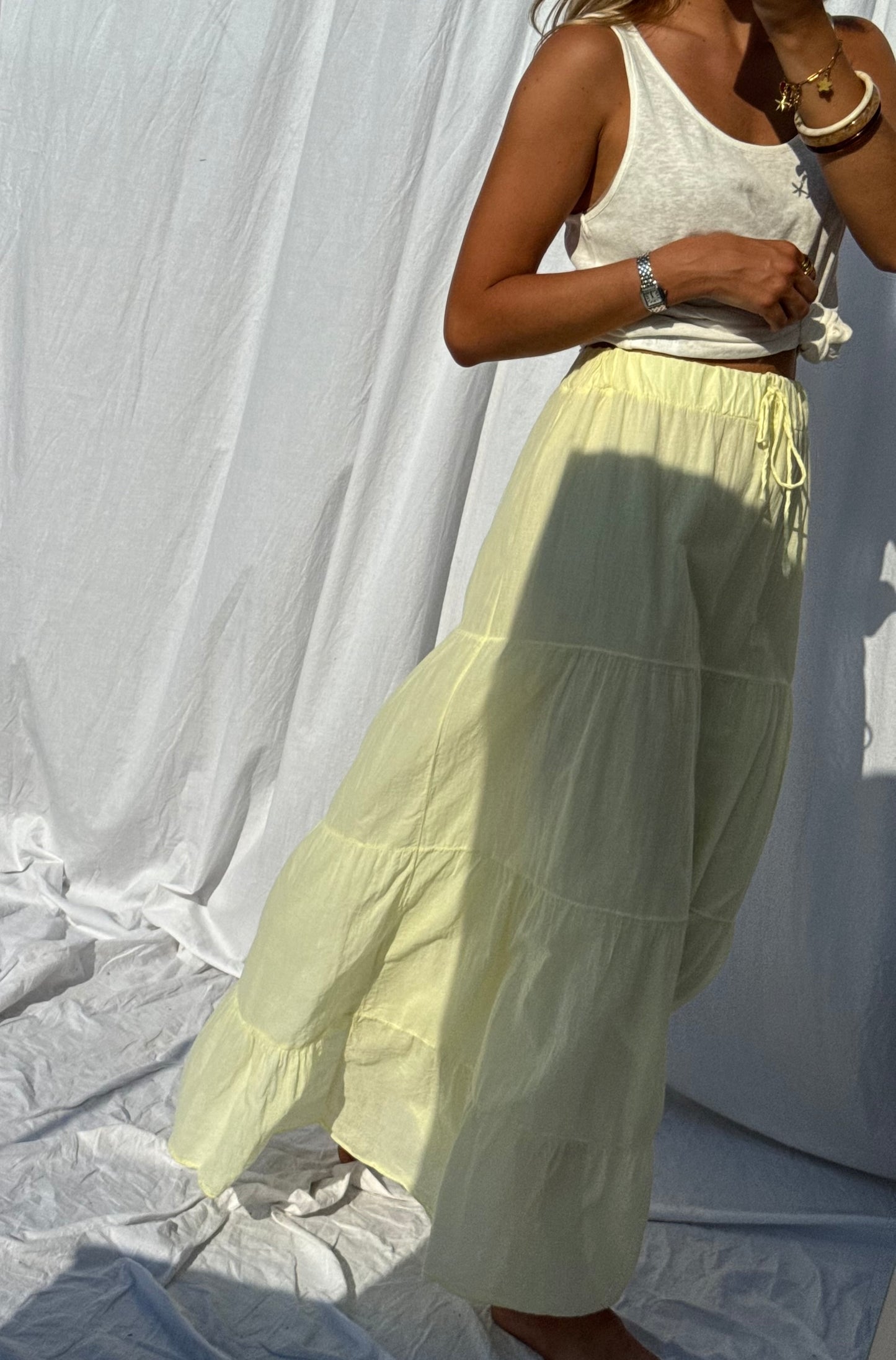 Yellow Madel Skirt