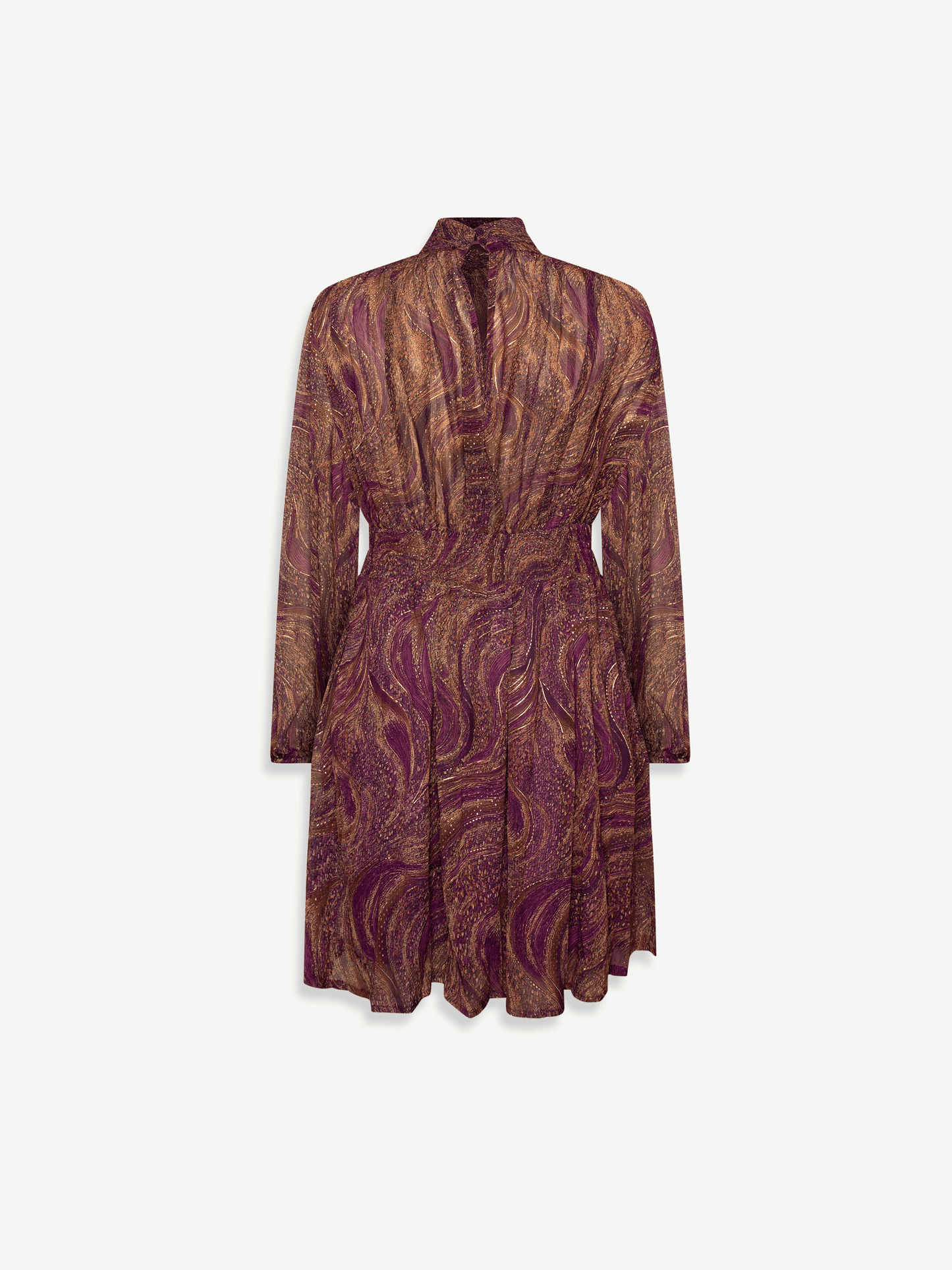 Purple and Golden Ryme Dress