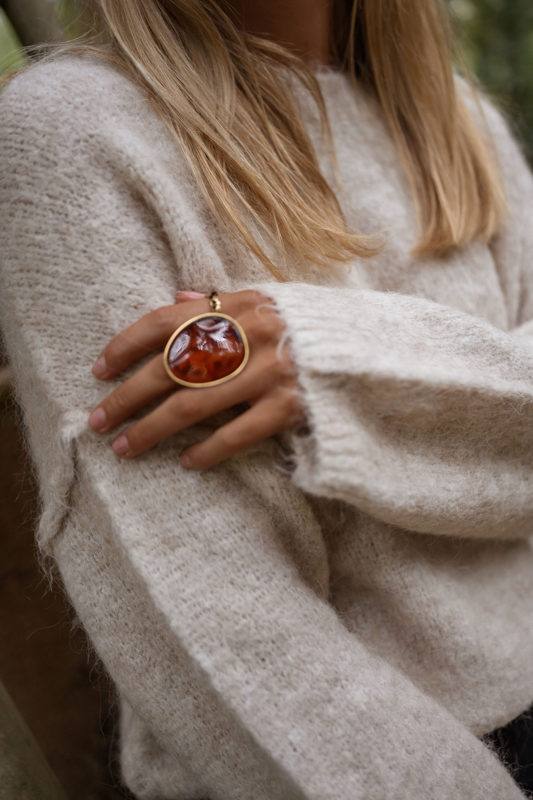 Brown Alia Ring
