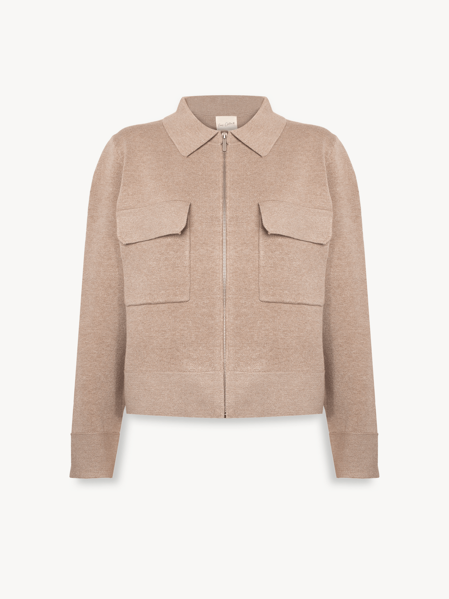 Beige Eather Cardigan