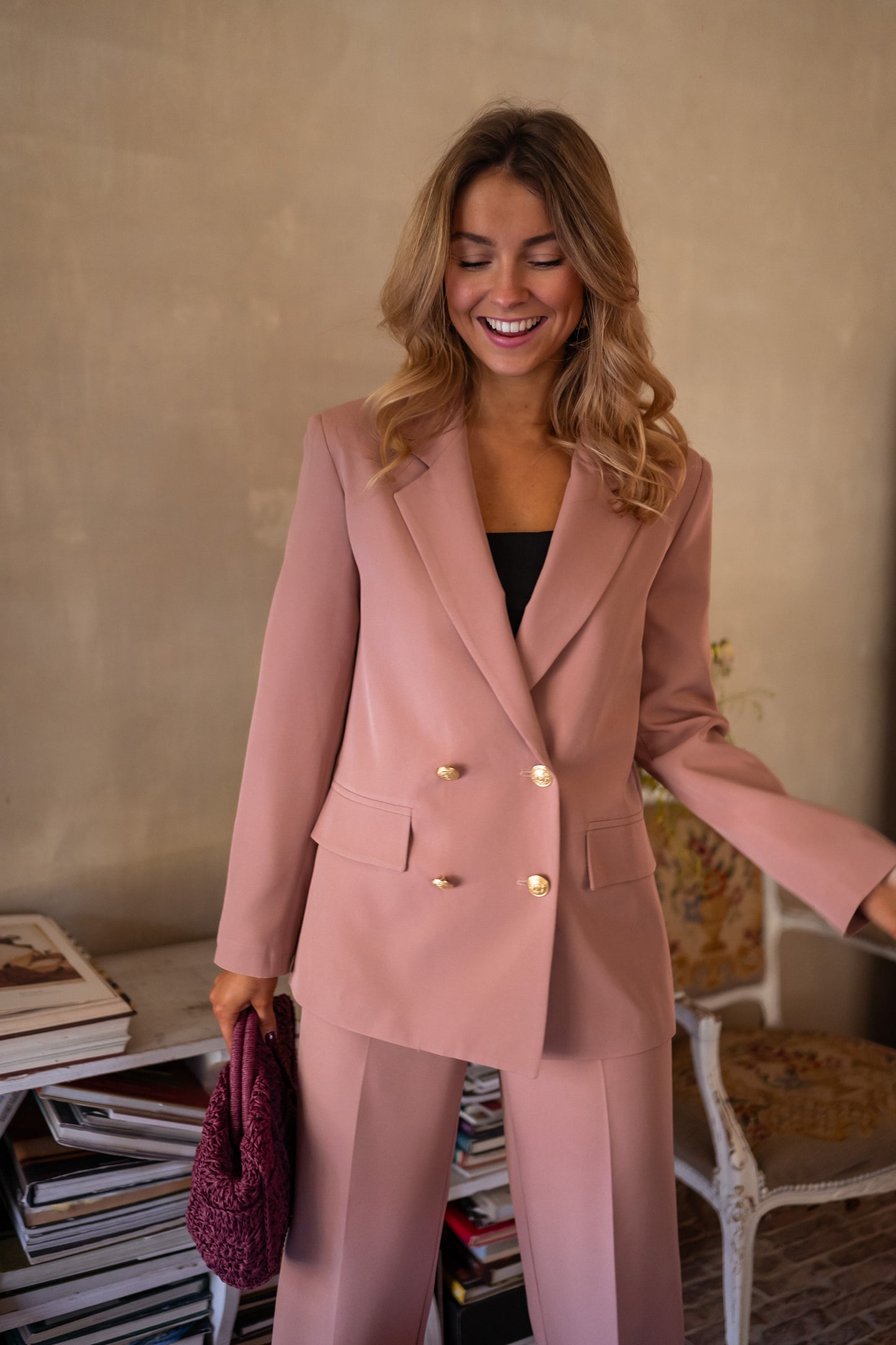 Old Pink Maon Blazer