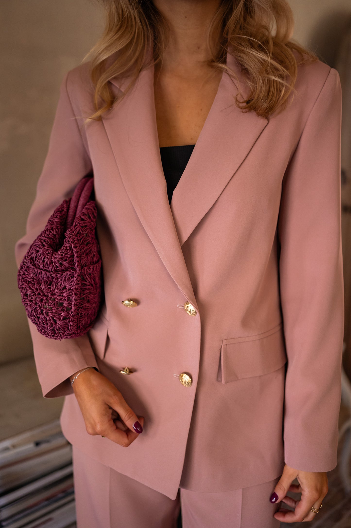 Old Pink Maon Blazer