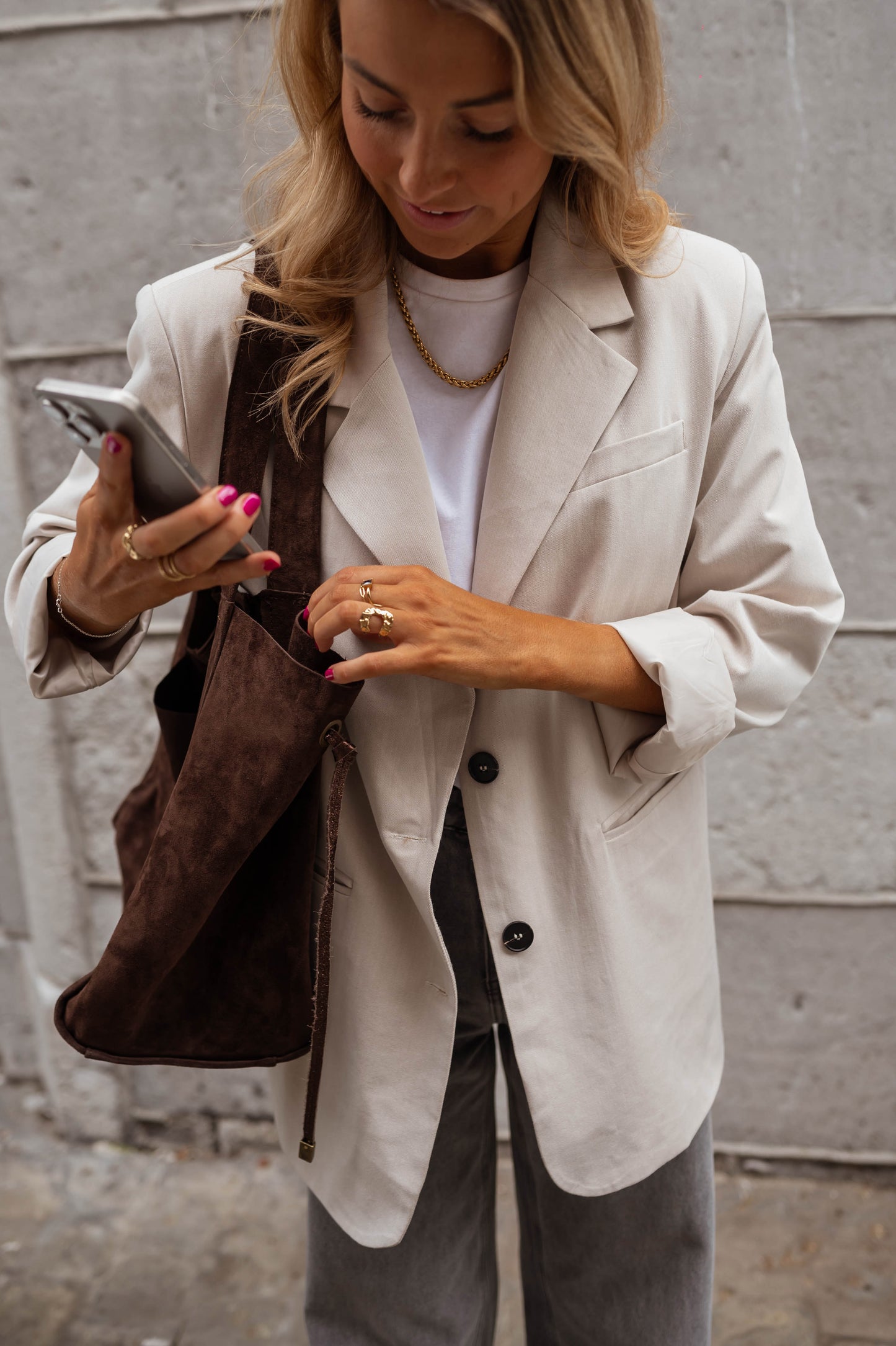 Beige Norma Blazer