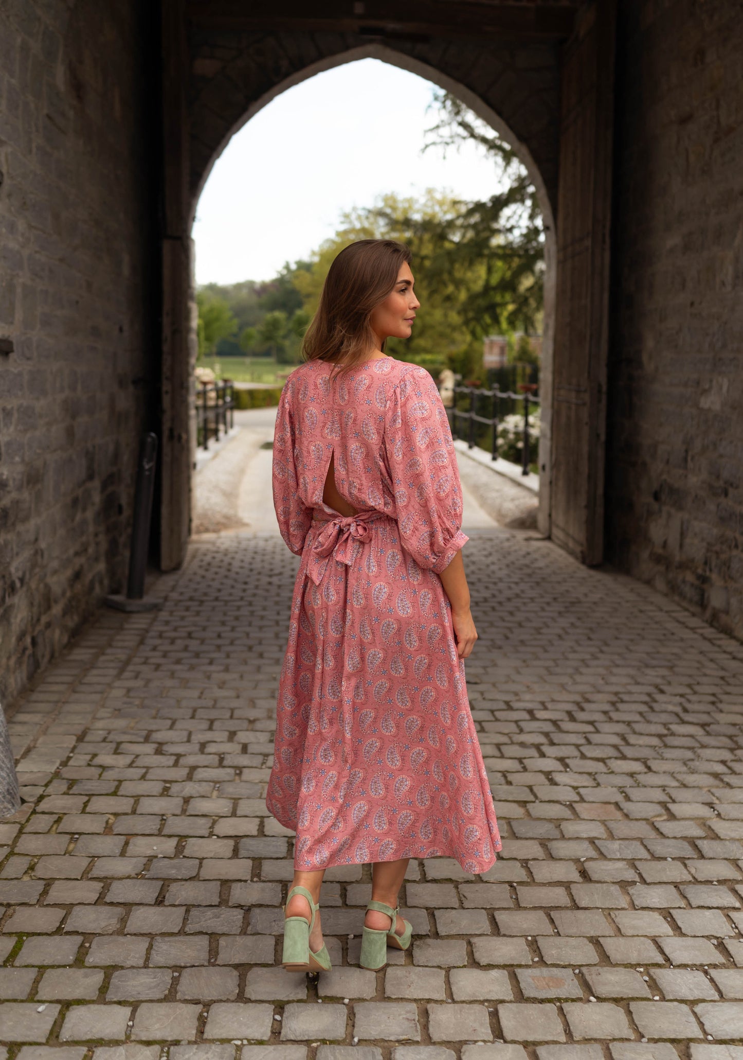 Pink Patterned Karlou Blouse