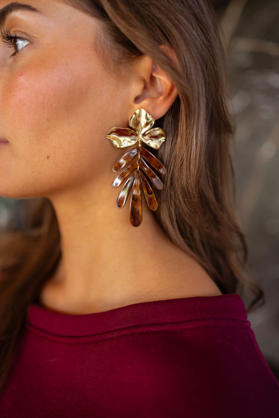 Brown Divy Earrings