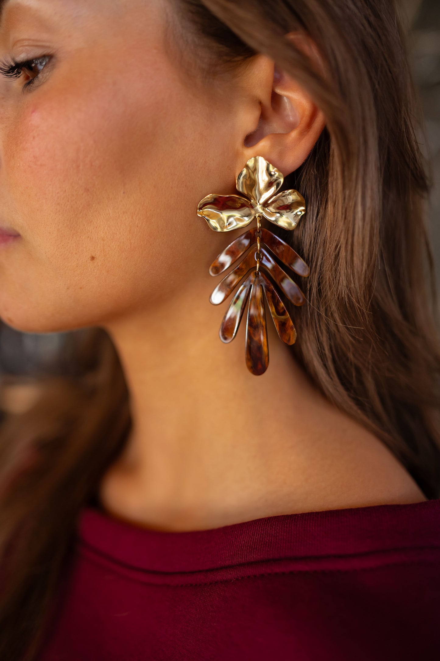 Brown Divy Earrings