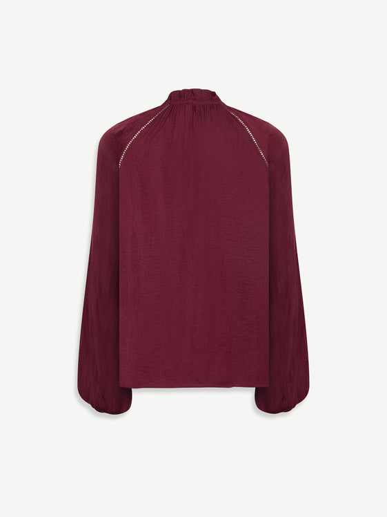 Burgundy Janelle Blouse