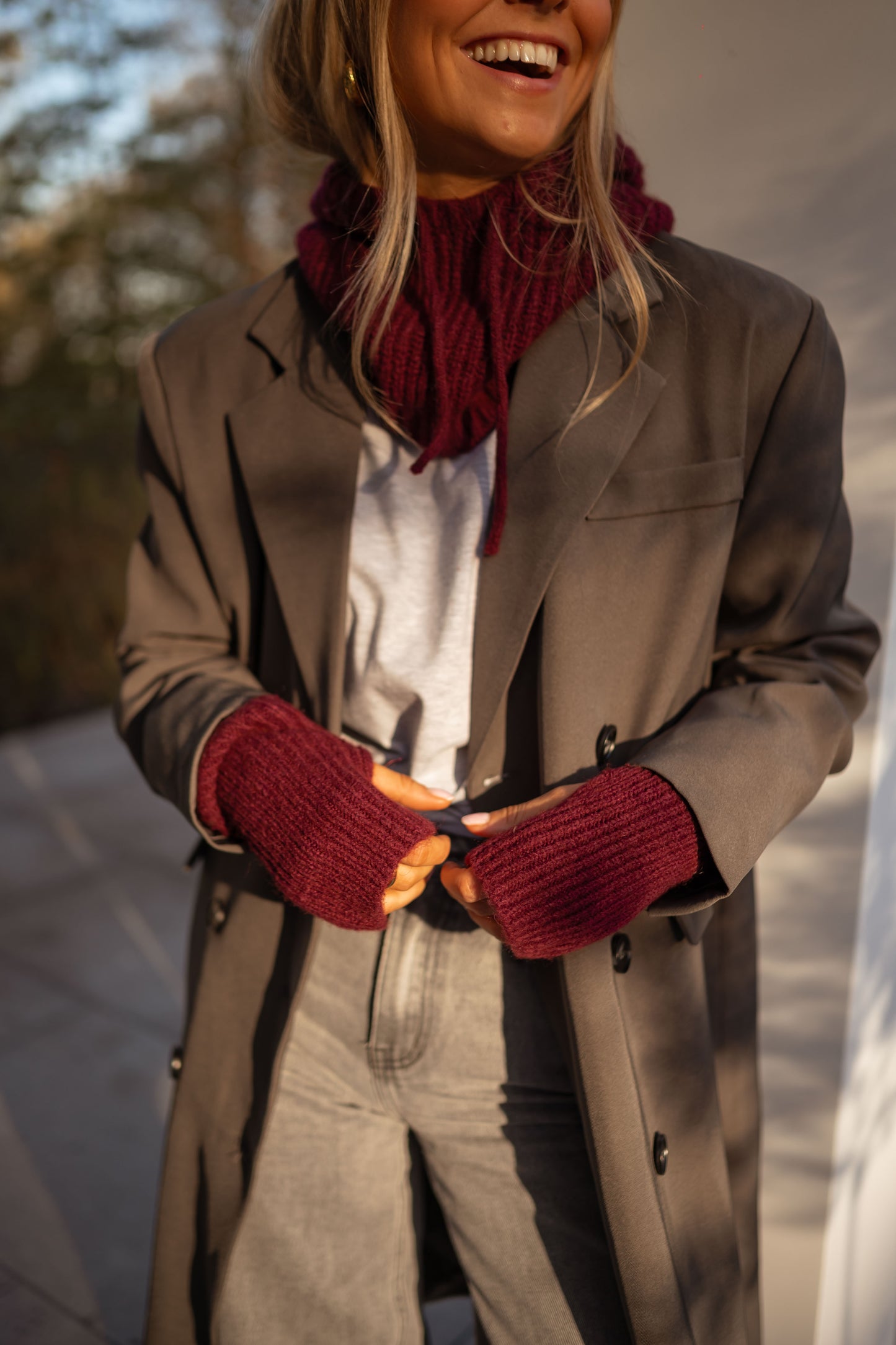 Burgundy Melou Balaclava