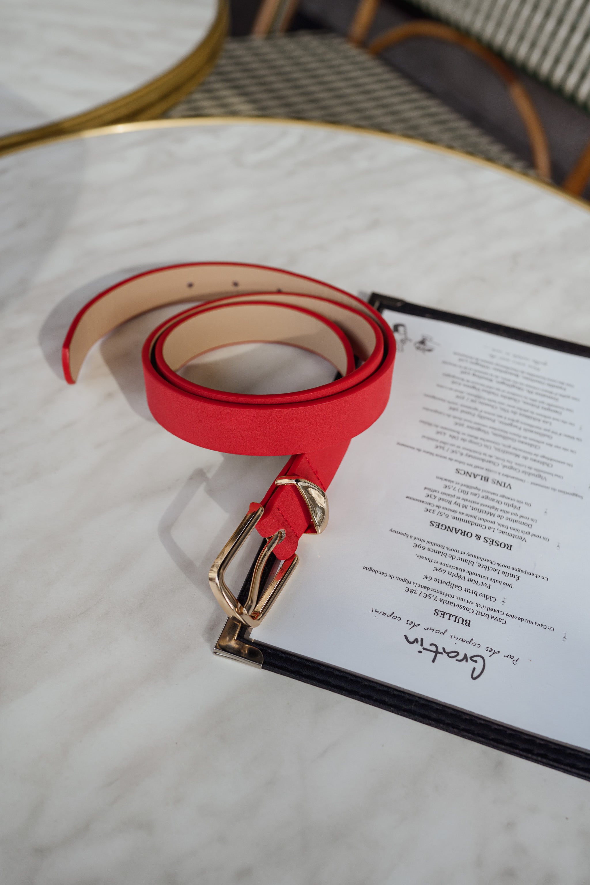 Red Carly Belt