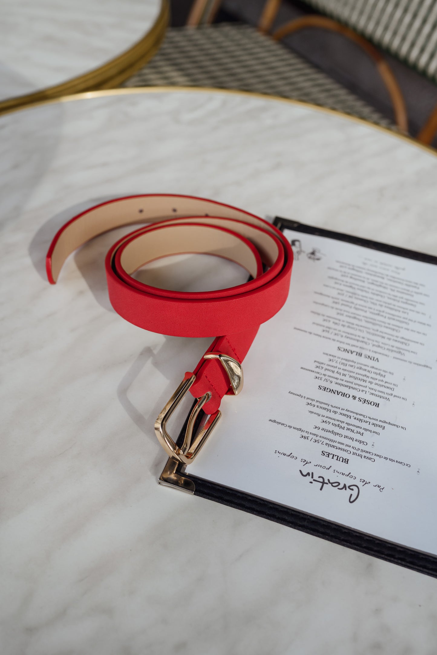 Red Carly Belt