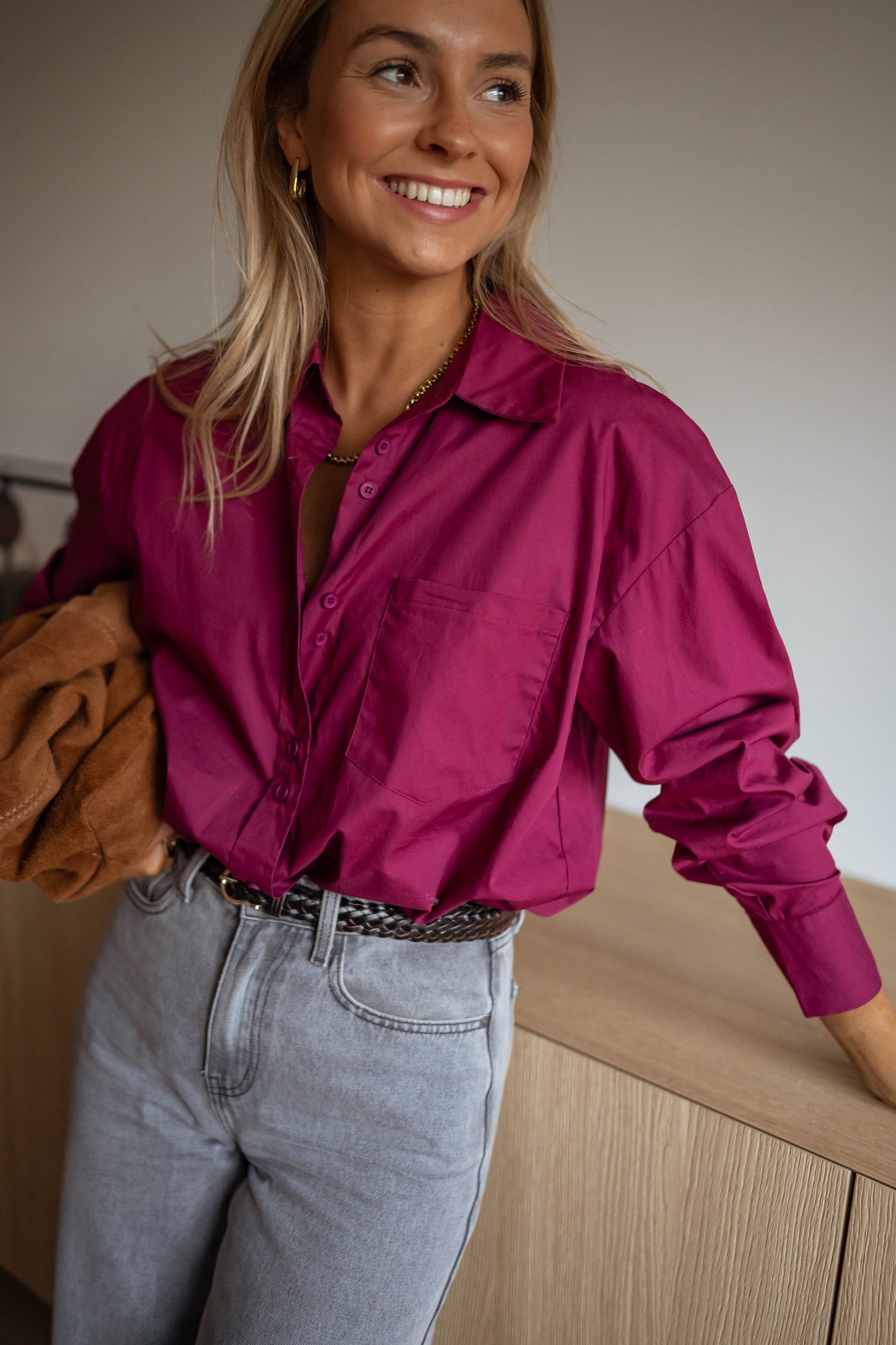 Burgundy Nyno Shirt