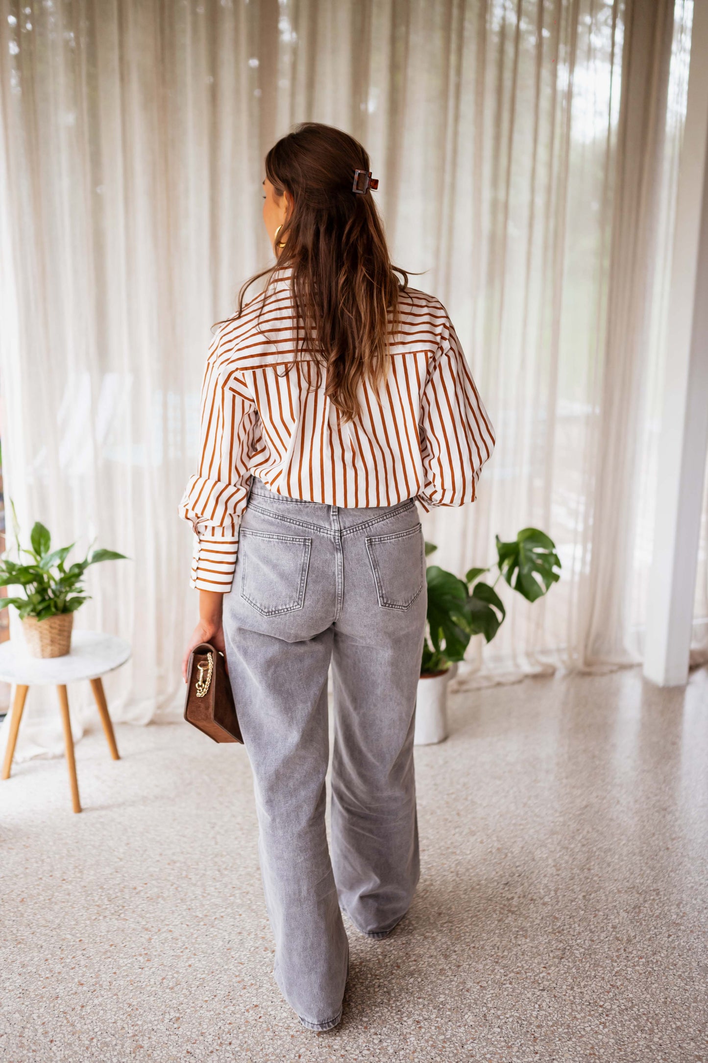 Ecru Striped Sasha Shirt