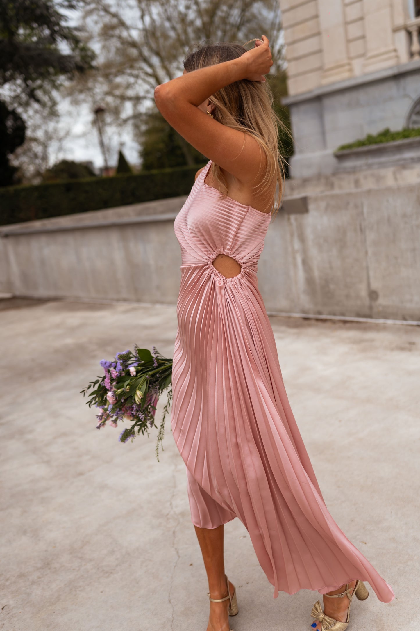 Powder Pink Meredith Dress