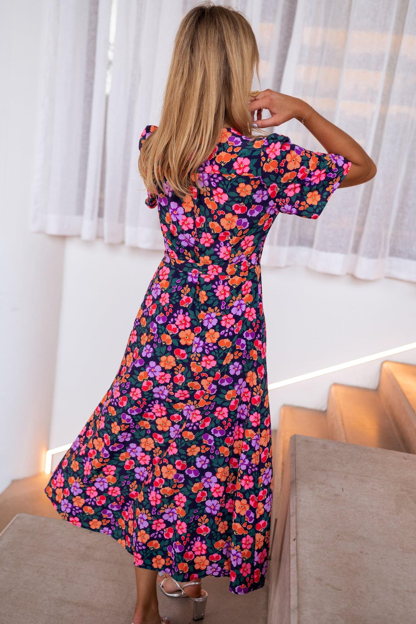 Blue Floral Lylia Dress