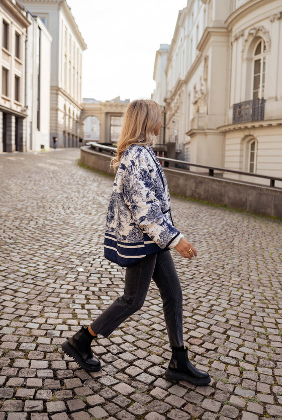 Navy Blue Aster Jacket