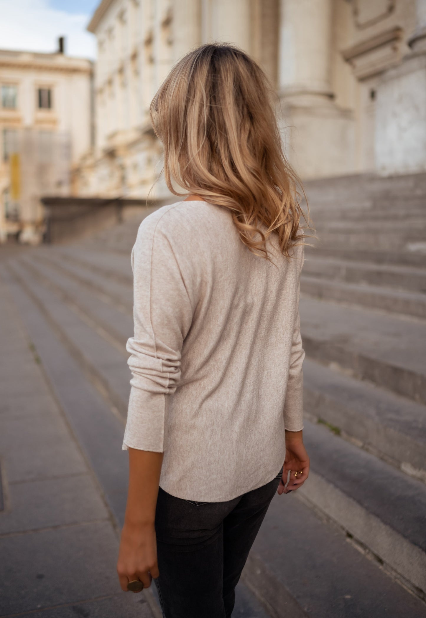 Beige Bouma Thin Sweater