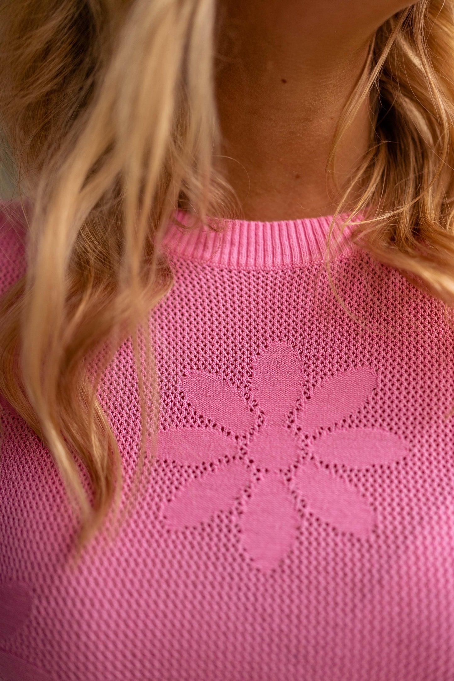 Pink Marguerite Sweater