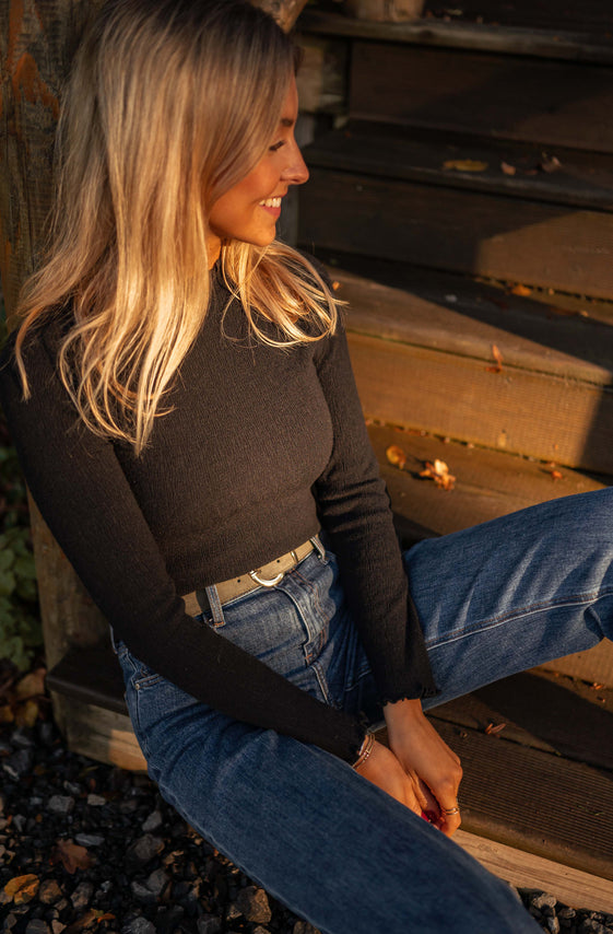 Black Thin Dina Sweater