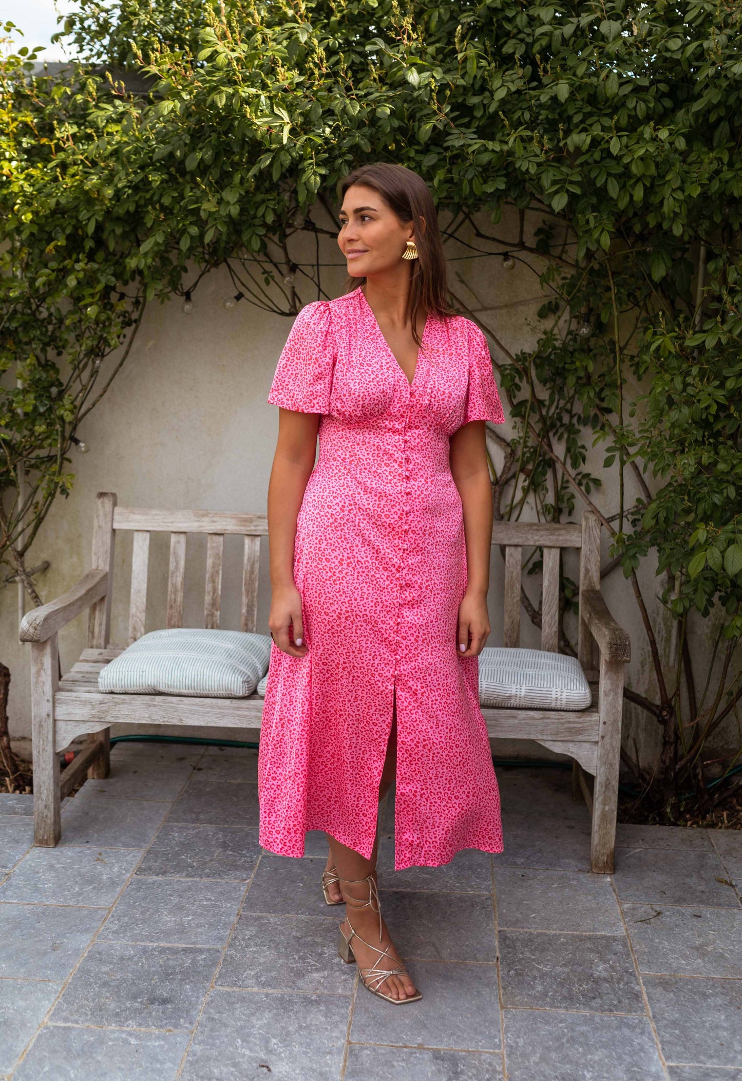 Pink and Red Sutton Dress