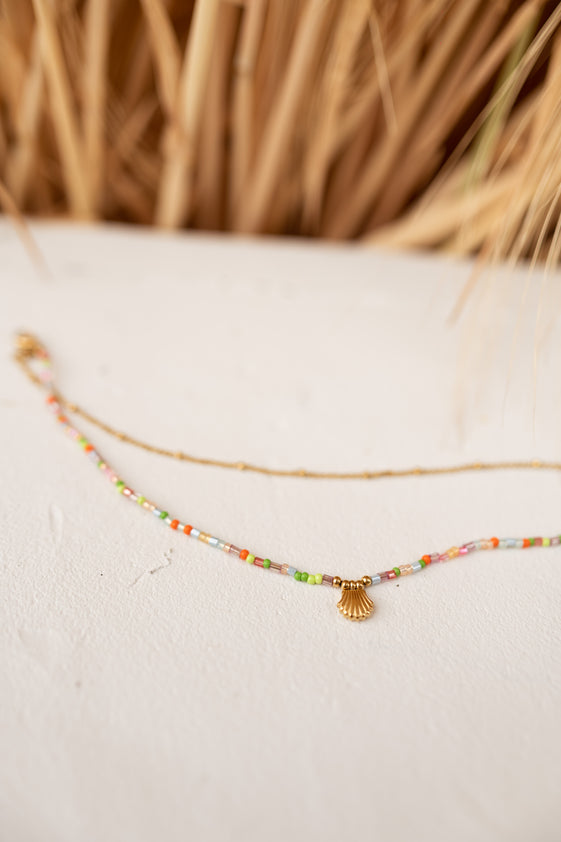 Multicolor and Golden Gunzo Anklet