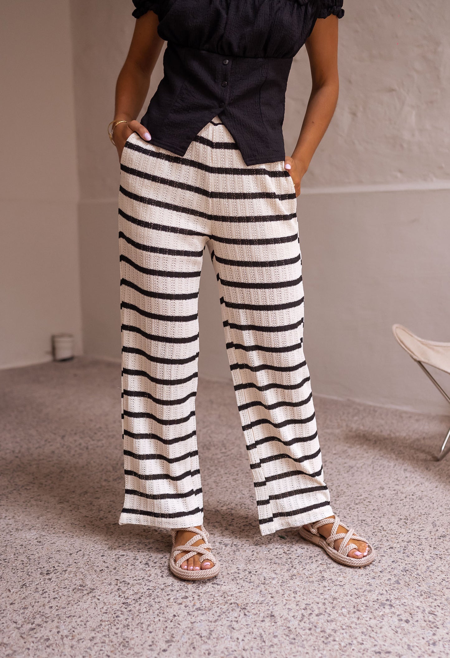 Striped Exe Pants