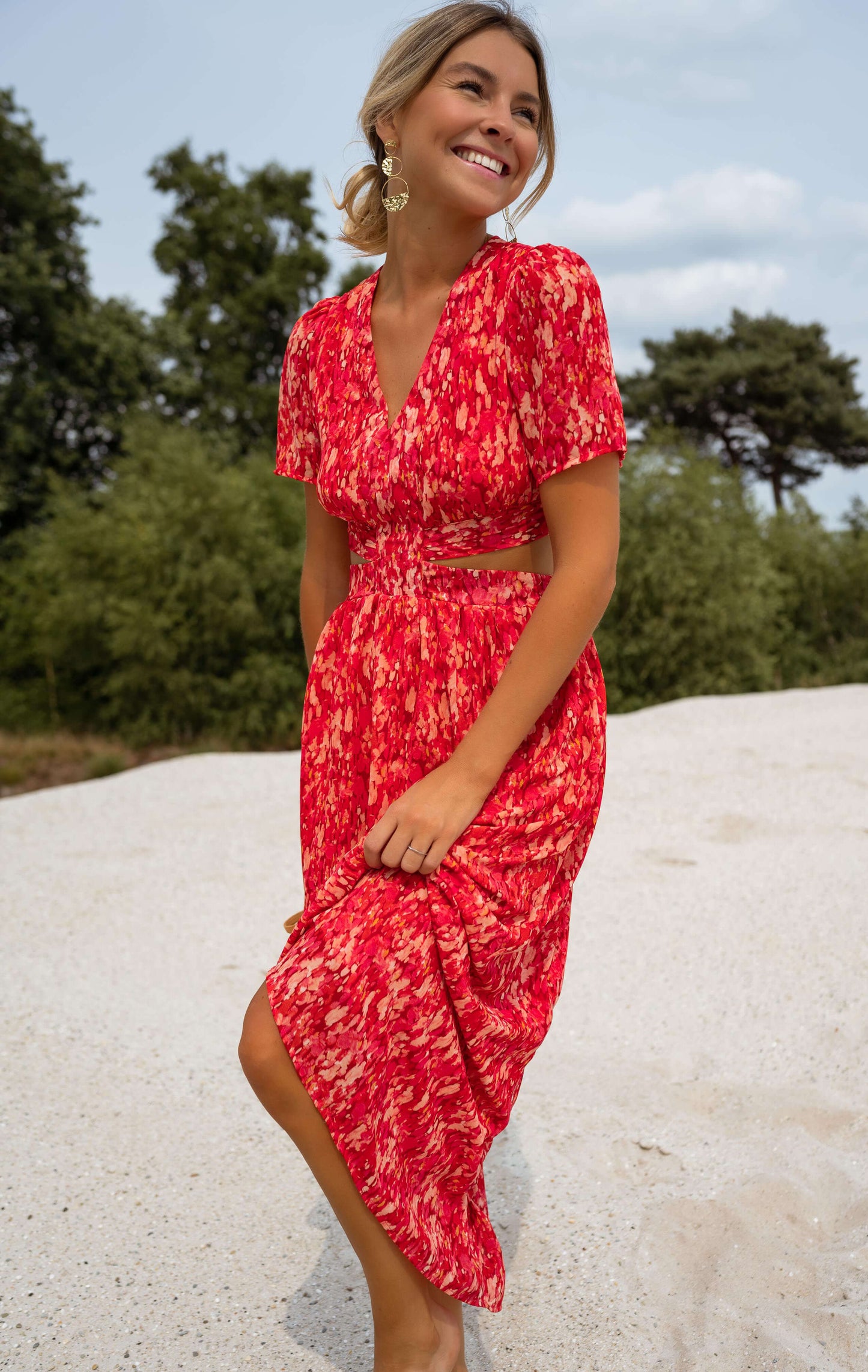 Red Claudia Dress