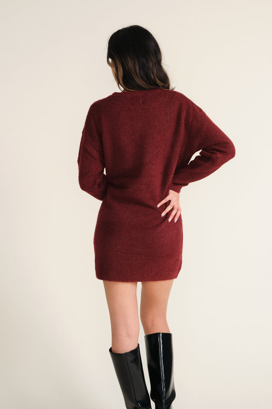 Burgundy Otis Dress