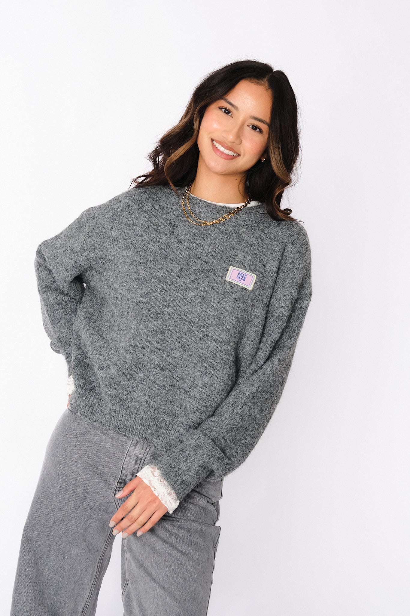 Grey Teri Sweater