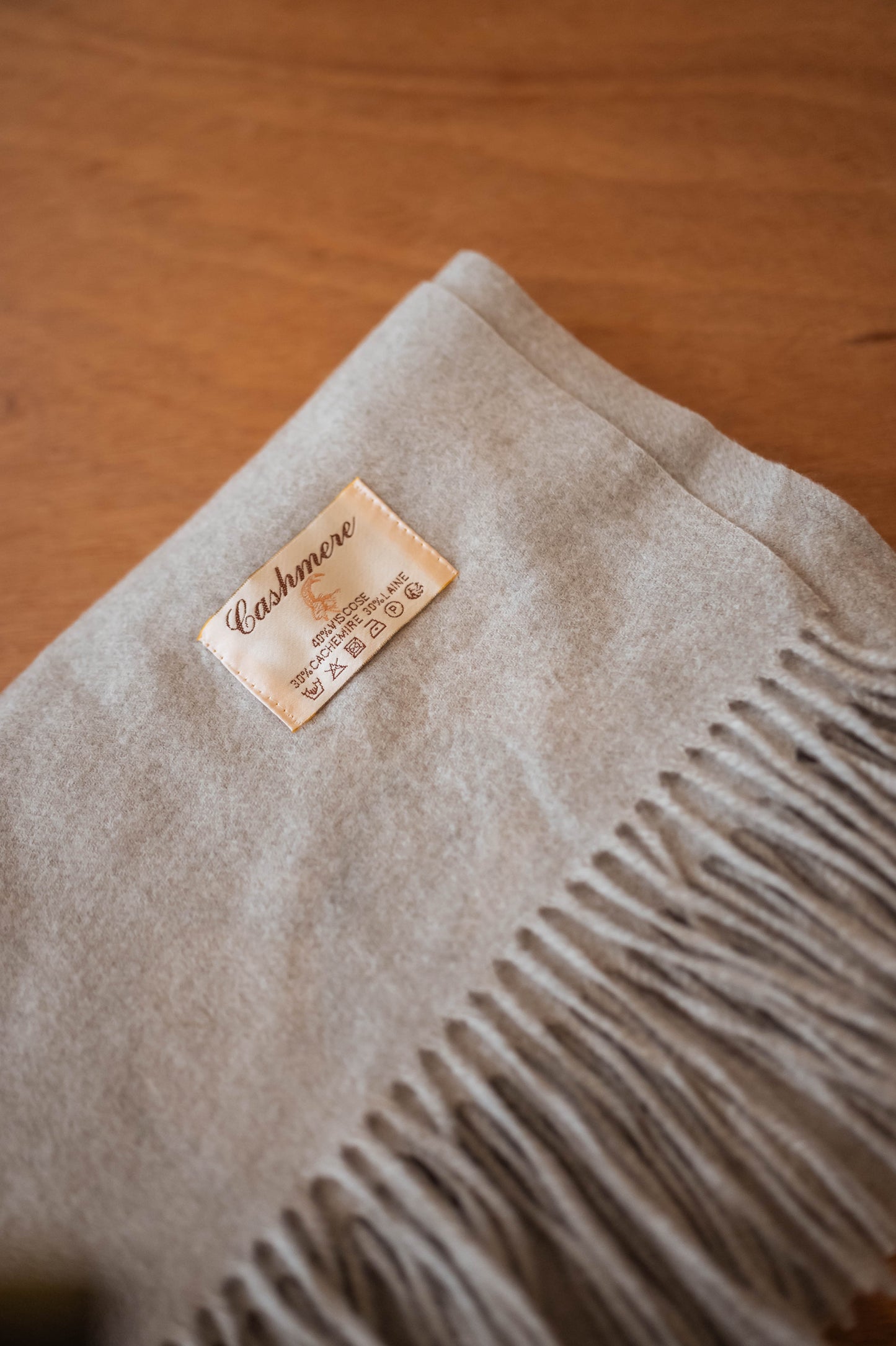 Grey Cashmere Ronald Scarf