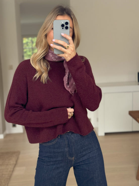 Burgundy Shana Sweater