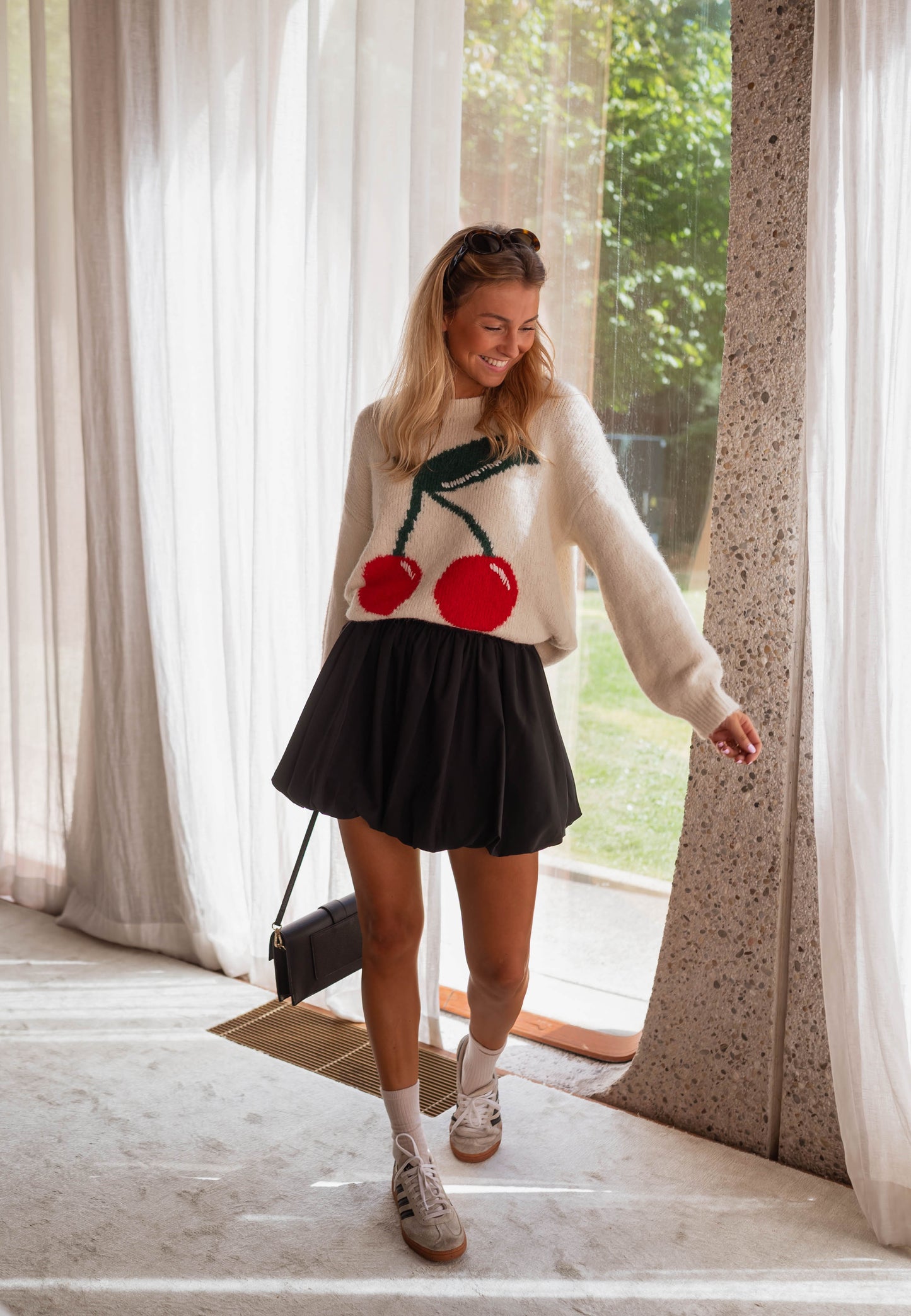 Ecru Cherry Sweater