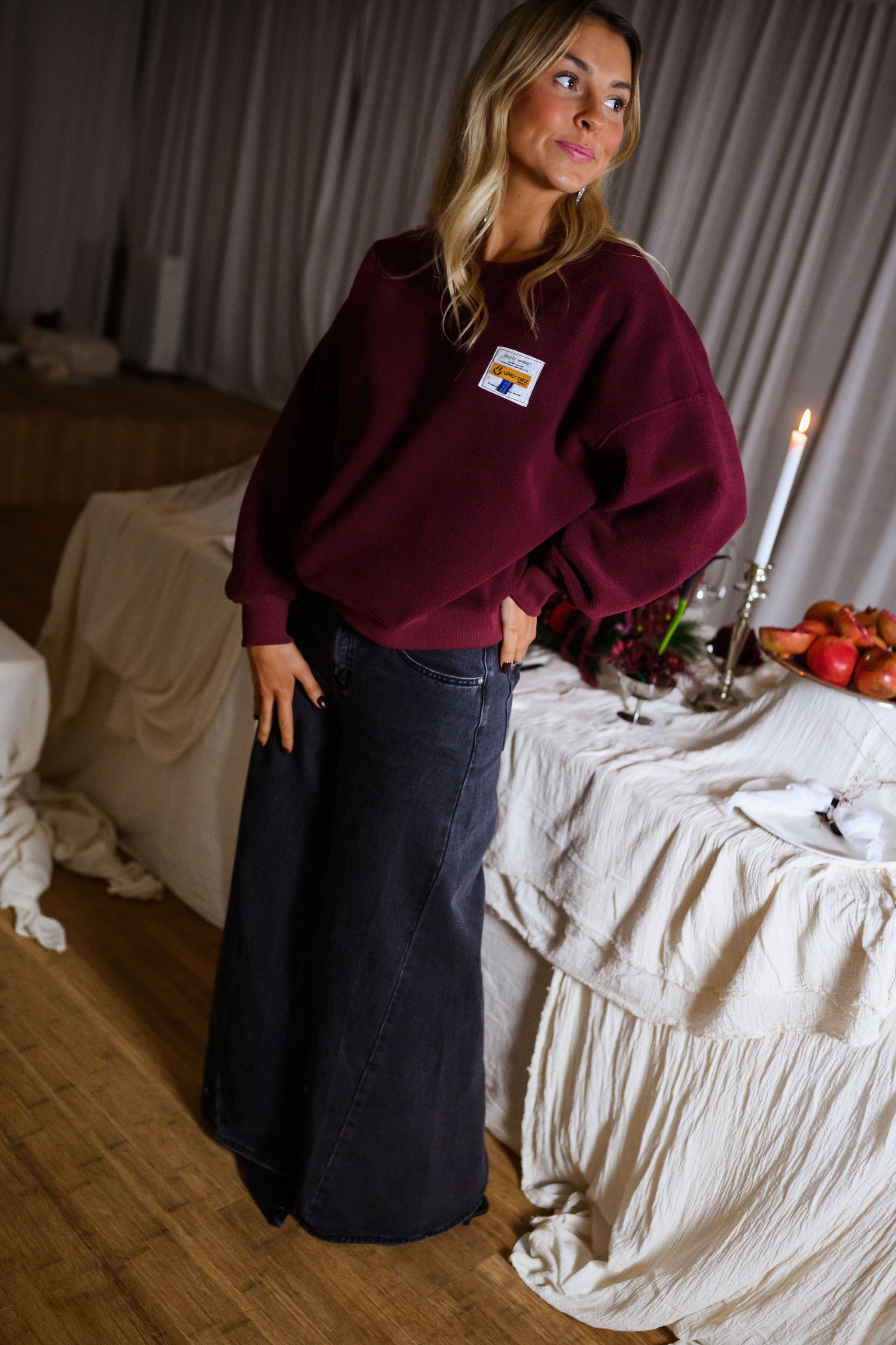 Burgundy Gaella Sweater