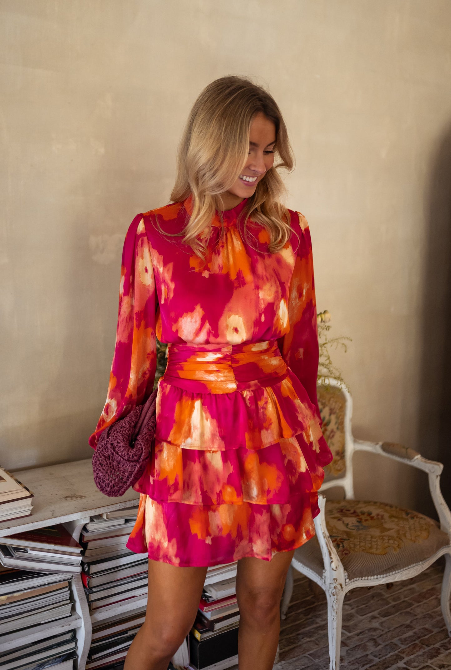 Pink and Orange Manae Dress