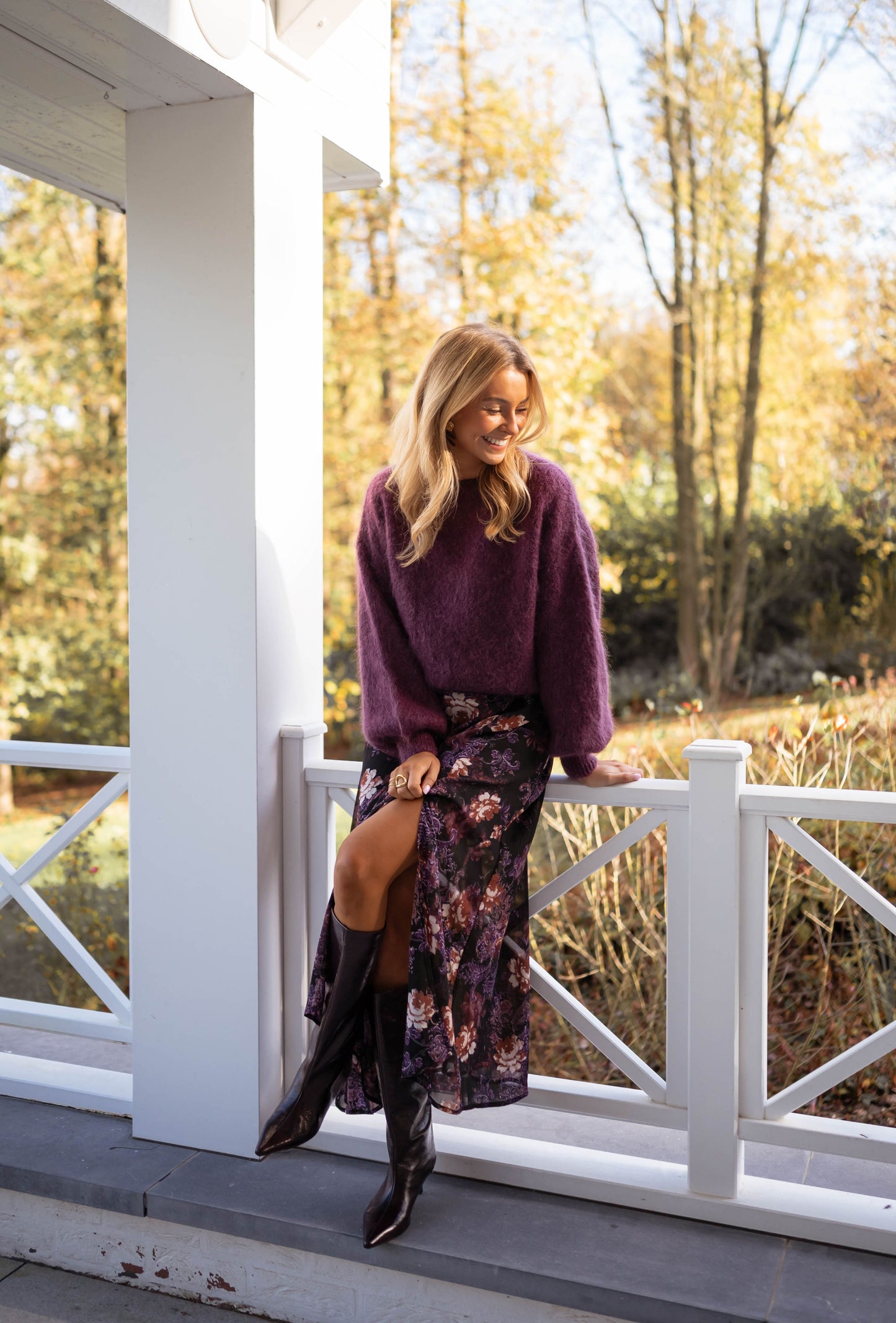 Purple and Black Shelly Dress