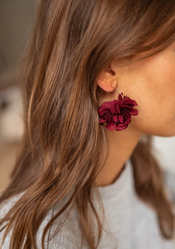 Burgundy Tamara Earrings