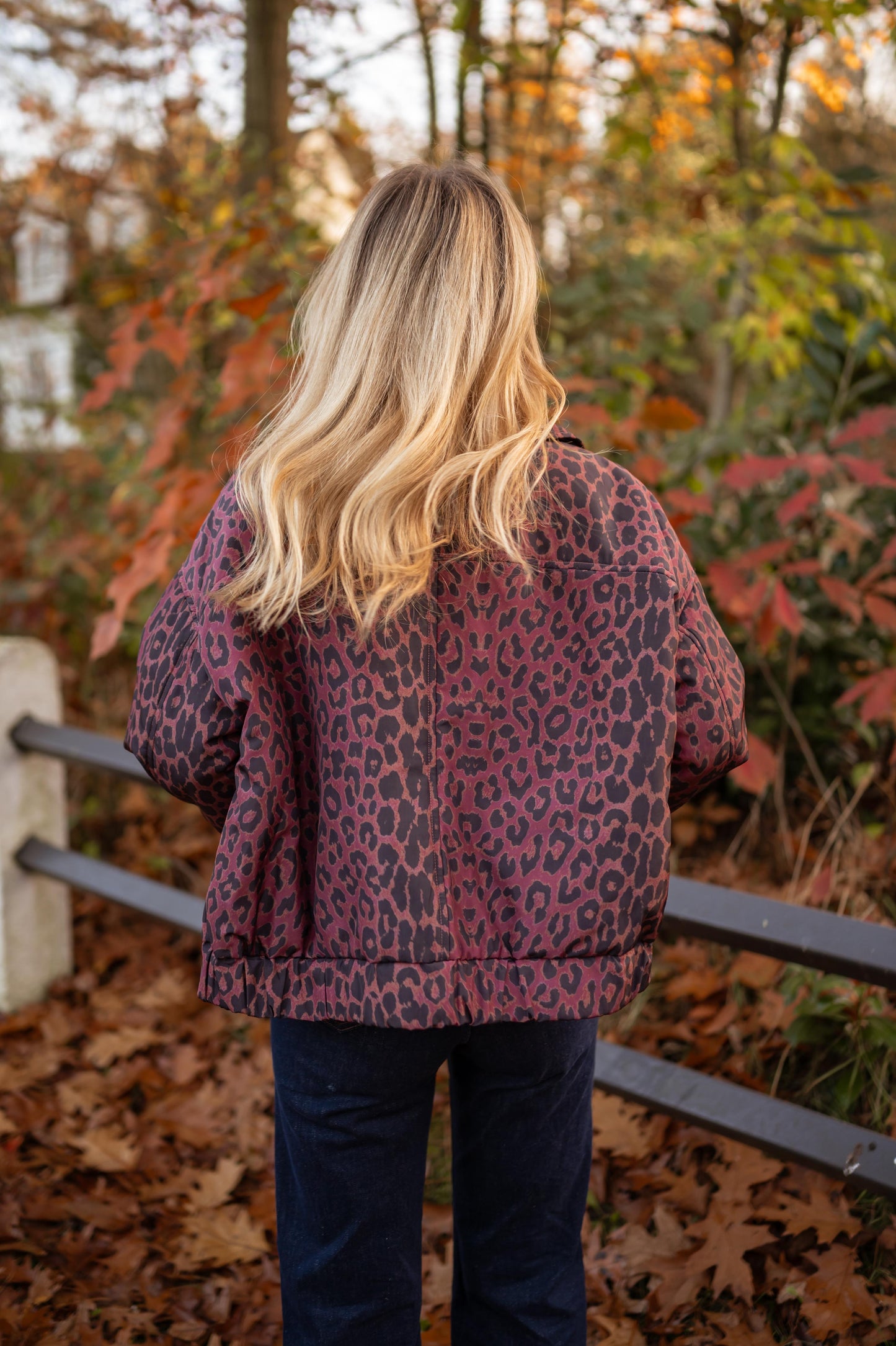 Burgundy Leopard Thelma Jacket