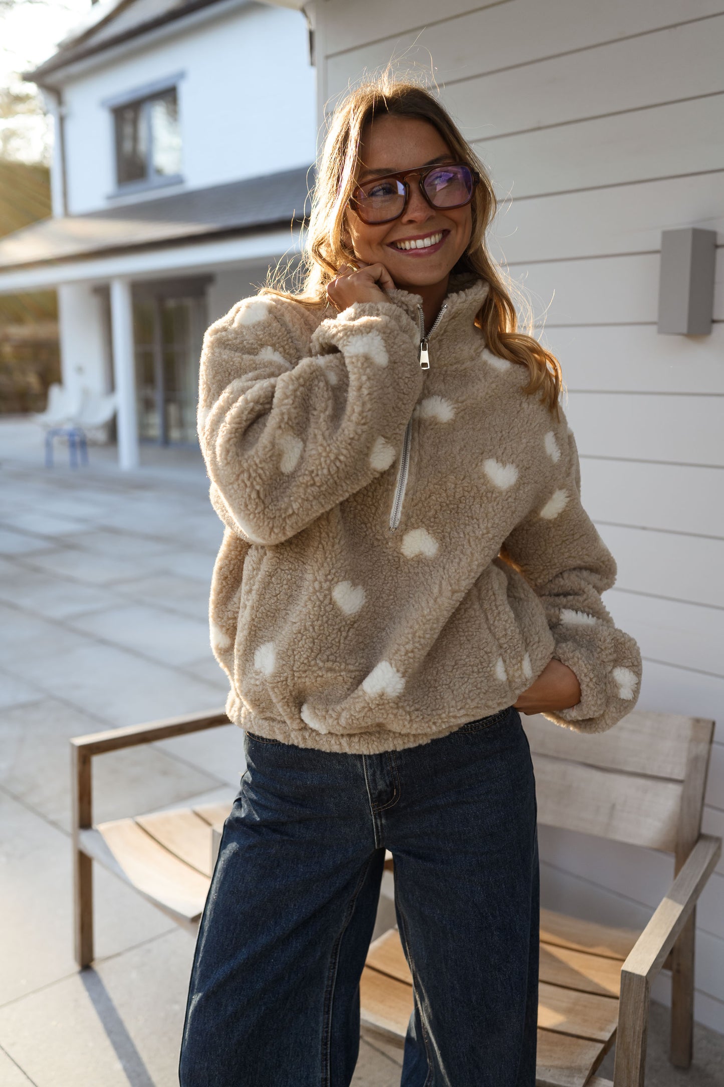 Beige Carmen Fleece Jacket