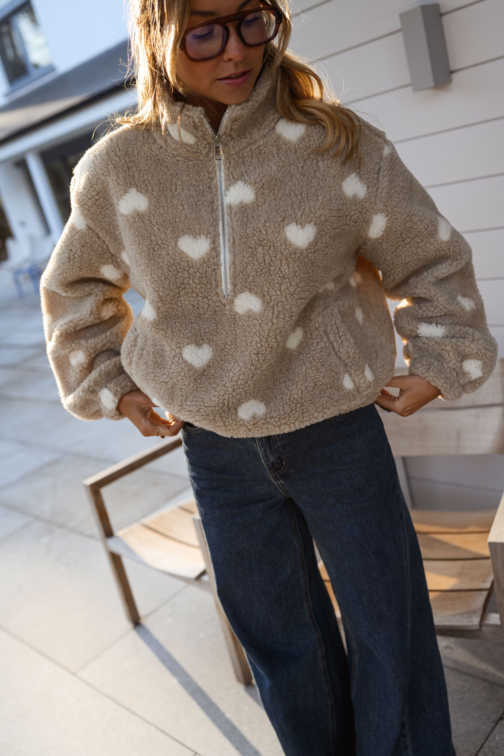 Beige Carmen Fleece Jacket