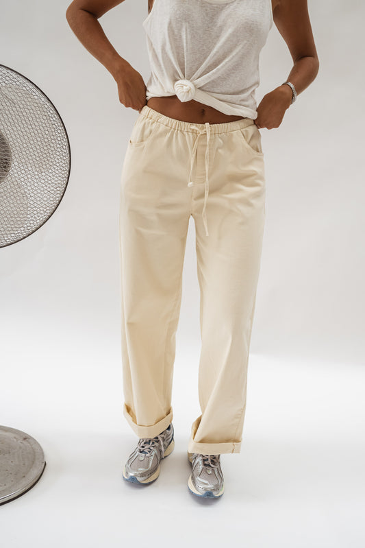 Beige Davy Jeans