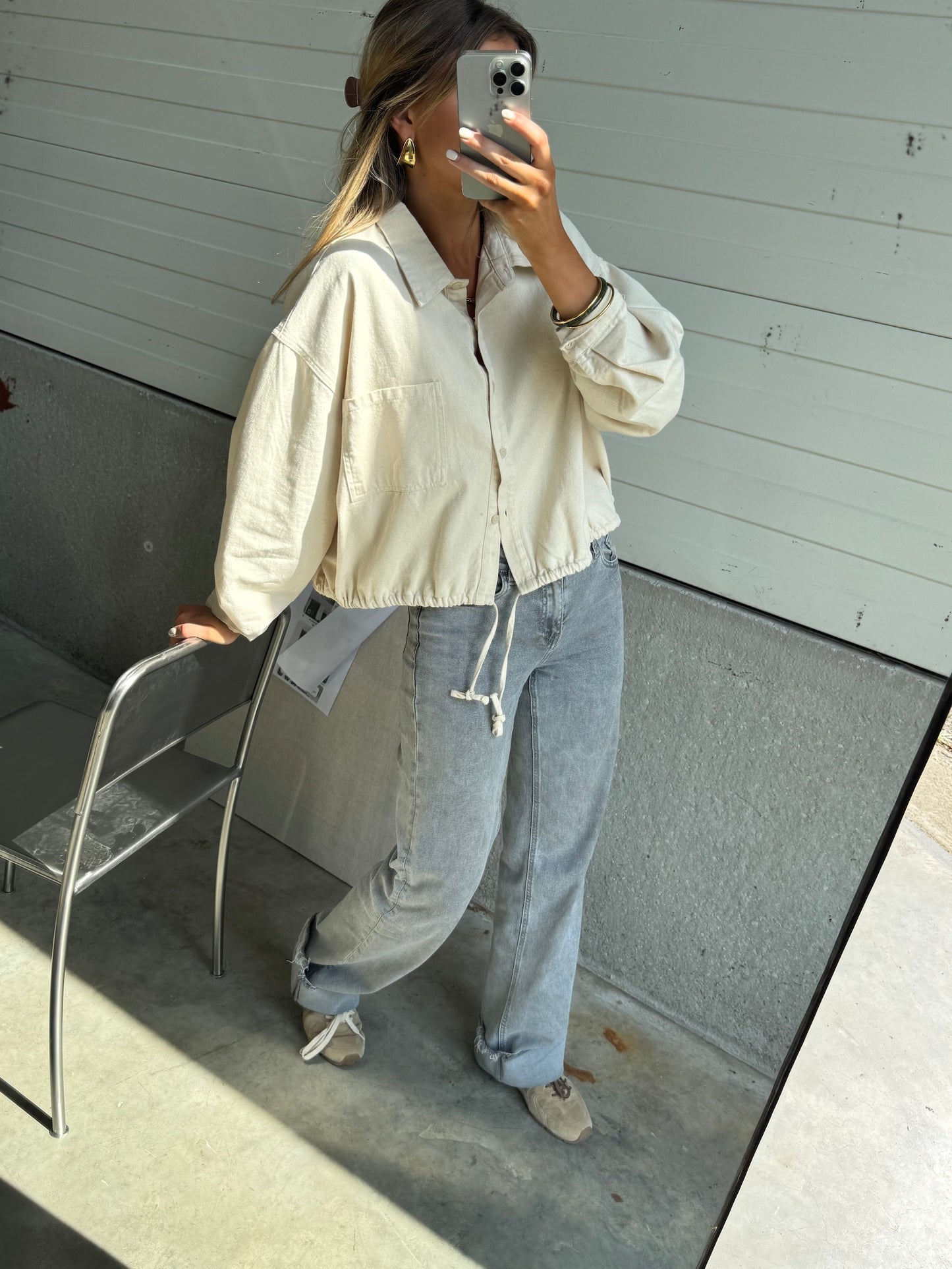 Beige Denim Hanae Shirt